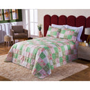 Cobre Leito Colcha Elegance Solteiro / Casal Estampado 3 Peças Várias Estampas Matelado Costurado Com Linha