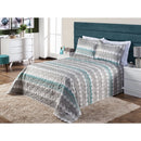 Cobre Leito Colcha Elegance Solteiro / Casal Estampado 3 Peças Várias Estampas Matelado Costurado Com Linha