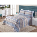 Cobre Leito Colcha Elegance Solteiro / Casal Estampado 3 Peças Várias Estampas Matelado Costurado Com Linha