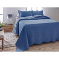 Kit Cobre Leito Colcha Dyuri Casal Padrão 3 Peças Dupla Face Liso Várias Cores