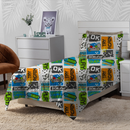 Cobre Leito Colcha Elegance Solteiro / Casal Estampado 3 Peças Várias Estampas Matelado Costurado Com Linha