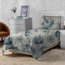 Cobre Leito Colcha Elegance Solteiro / Casal Estampado 3 Peças Várias Estampas Matelado Costurado Com Linha
