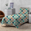 Cobre Leito Colcha Elegance Solteiro / Casal Estampado 3 Peças Várias Estampas Matelado Costurado Com Linha