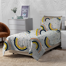 Cobre Leito Colcha Elegance Solteiro / Casal Estampado 3 Peças Várias Estampas Matelado Costurado Com Linha