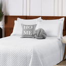 Kit Cobre Leito Home Casal Padrão 6 Peças c/ Almofada de Nó