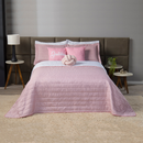 Kit Cobre Leito Romance Queen Dupla Face 8 Peças c/ Almofada De Nó