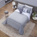 Kit Cobre Leito Romance Queen Dupla Face 8 Peças c/ Almofada De Nó